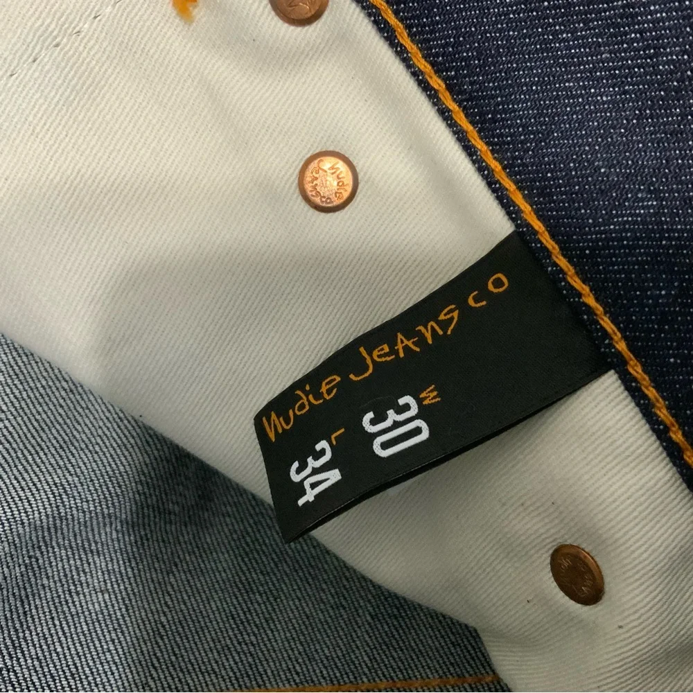 Nudie Thin Finn Dark Wash Denim Blue Jeans. Mens Size W30 x L34. (NWT) - Picture 10 of 11